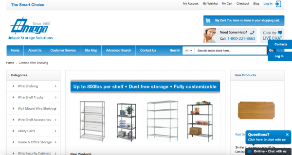 Long island web design services portfolio omega storage solutions