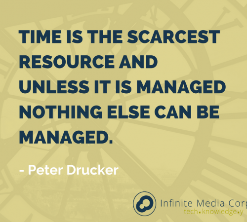 Time is the scarcest resource and unless it is managed nothing else can be managed as said by peter drucker